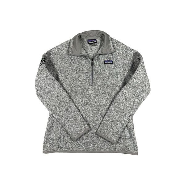 Patagonia Women’s M Better Sweater 1/4-Zip Fleece Pullover Sweatshirt Gray - Picture 2 of 11